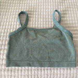 Colsie Teal Ribbed Bralette